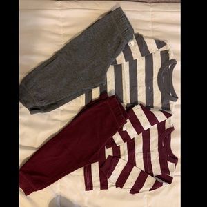 Long sleeve shirt and pants set